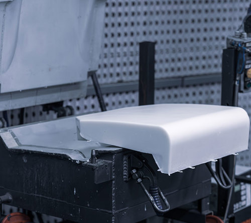 Biofoam mould on machine